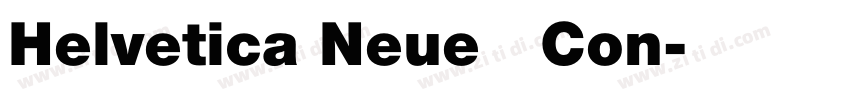 Helvetica Neue   Con字体转换